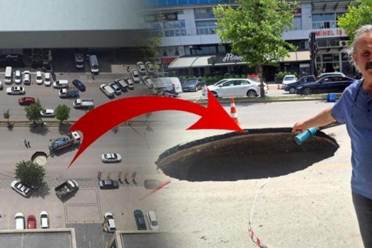 Ankara'da yol &ccedil;&ouml;kt&uuml;, 10 metrelik &ccedil;ukur oluştu