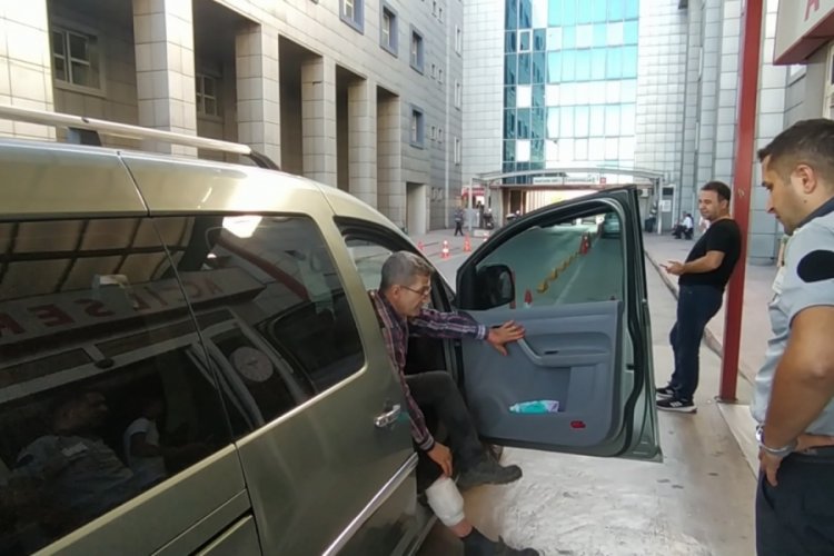 Bursa'da yaralanan kasaplar hastanelere koştu