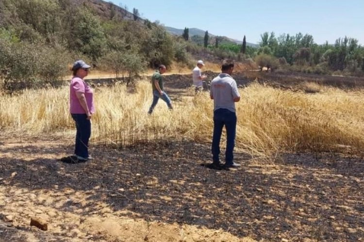 Denizli'deki yangının ardından zarar tespit &ccedil;alışmalarına başlandı