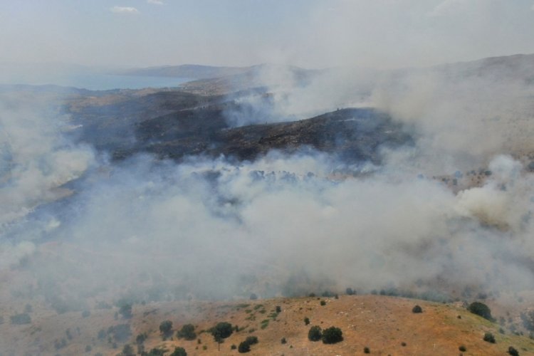 Elazığ'da orman yangını: Ekiplerin havadan ve karadan m&uuml;dahalesi s&uuml;r&uuml;yor