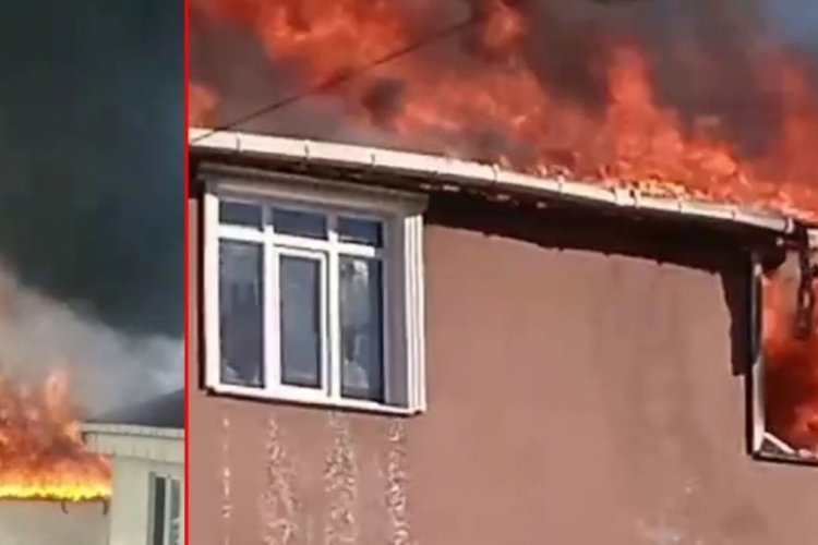 İstanbul'da 4 katlı binada korkutan yangın