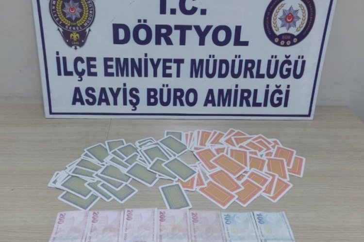 Hatay'da kumar operasyonu: 4 şahsa para cezası kesildi