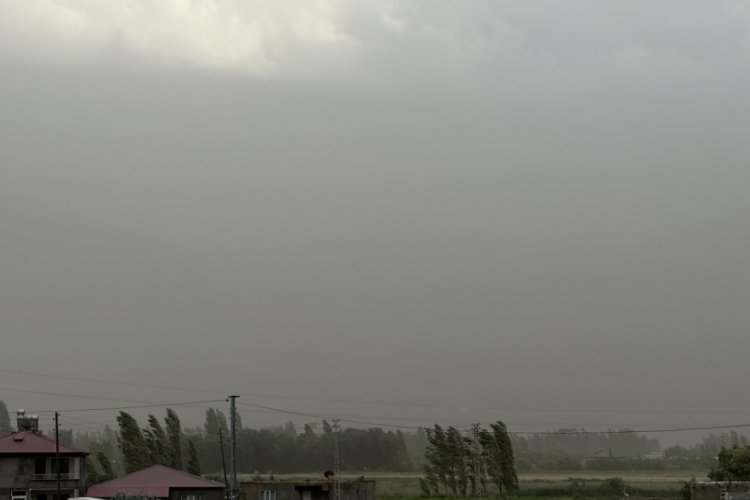 Iğdır'da g&ouml;ky&uuml;z&uuml;n&uuml; toz bulutu kapladı! Hayatı olumsuz etkiledi
