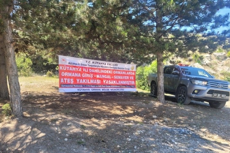 K&uuml;tahya'da orman yangınlarına karşı sıkı denetim