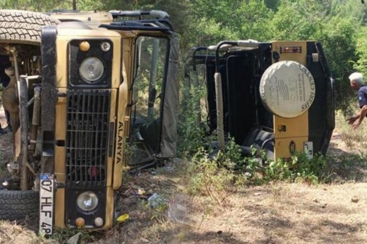 Antalya'da safari aracı yuvarlandı: 1 ölü, 3 yaralı