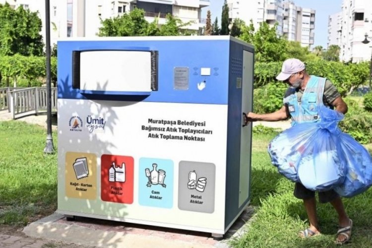 Antalya'da proje kapsamında! Bağımsız Atık Toplayıcıları ilgi g&ouml;rd&uuml;