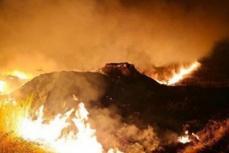 Şırnak'taki anız yangını 7 k&ouml;y&uuml; etkiledi! M&uuml;dahale s&uuml;r&uuml;yor