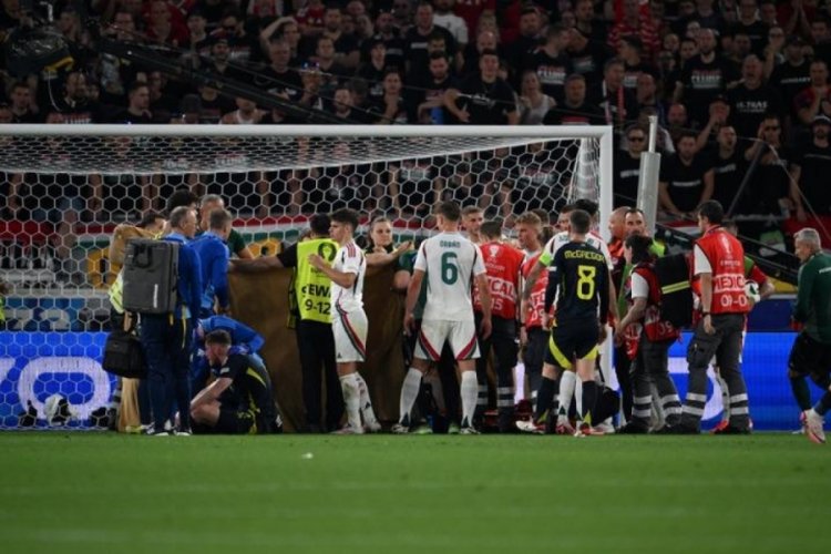 EURO 2024'te korkutan olay! Varga yere yığıldı
