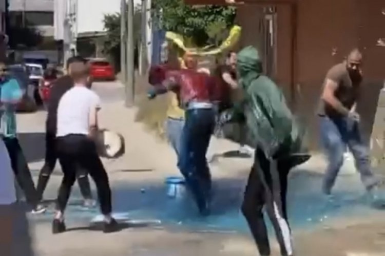 Bursa'da damada boyalı işkence