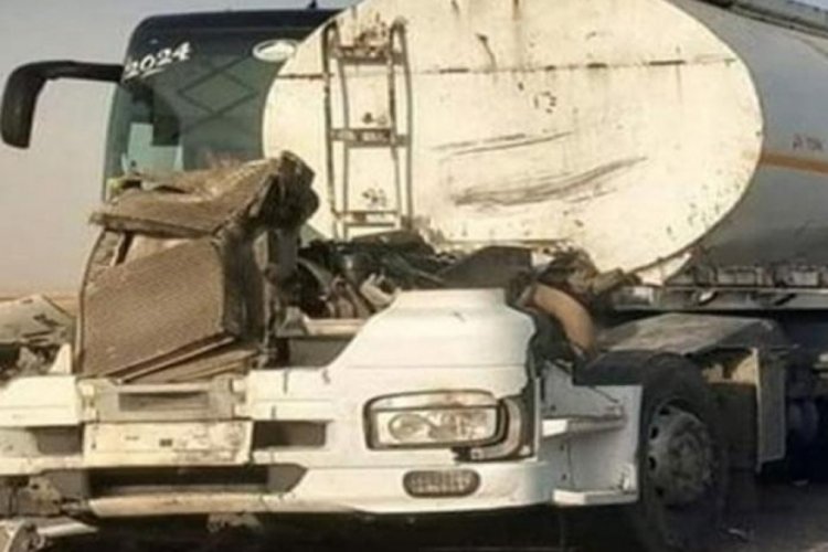 Mardin'de kaza! Tankerin kupa kısmı koptu