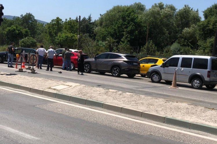 Bursa'da Demirtaş yolunda zincirleme kaza