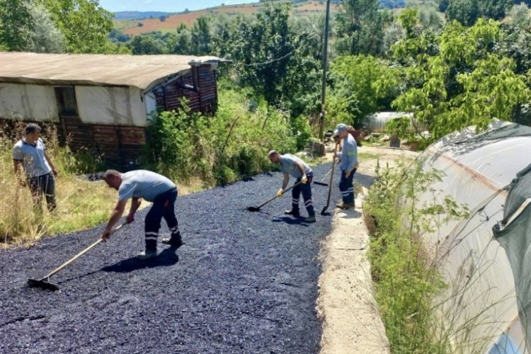 Kocaeli'nde köy yolları modernleşiyor 