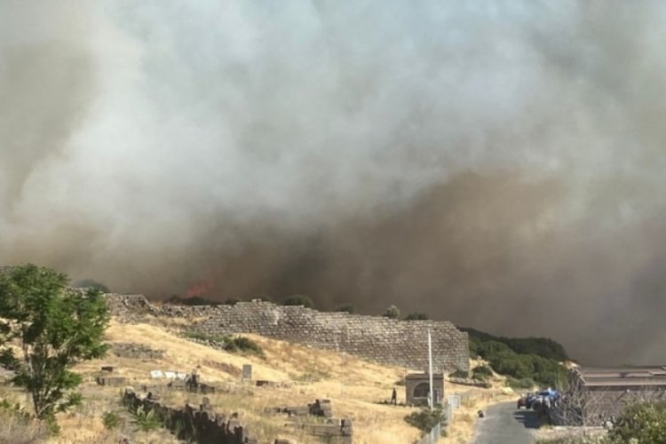 &Ccedil;anakkale'de yangın