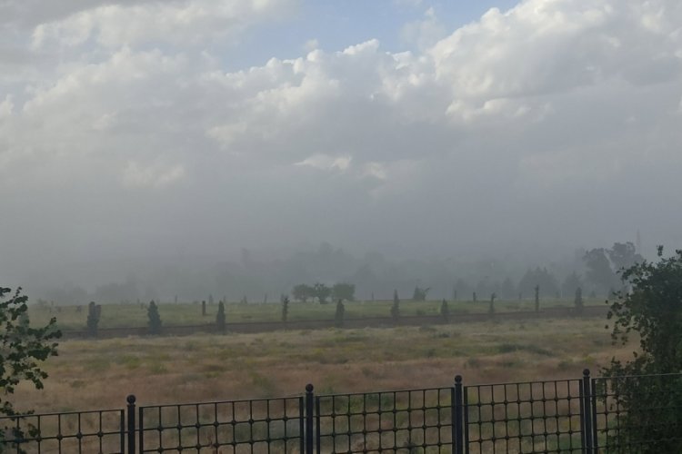 Bitlis'te  toz bulutu ve fırtına hayatı fel&ccedil; etti