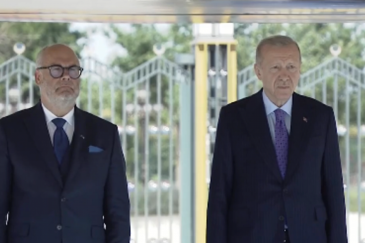 Cumhurbaşkanı Erdoğan, Estonya Cumhurbaşkanı Karis'i karşıladı