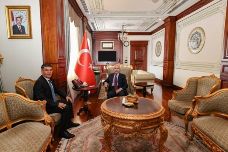 Bursa BB Genel Sekreteri Halis&ccedil;elik'ten Bursa Valisi Demirtaş'a ziyaret