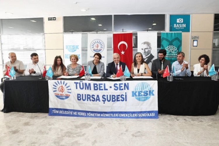 Bursa'da Nilüfer Belediyesi ve TÜM BEL-SEN toplu iş sözleşmesi imzaladı