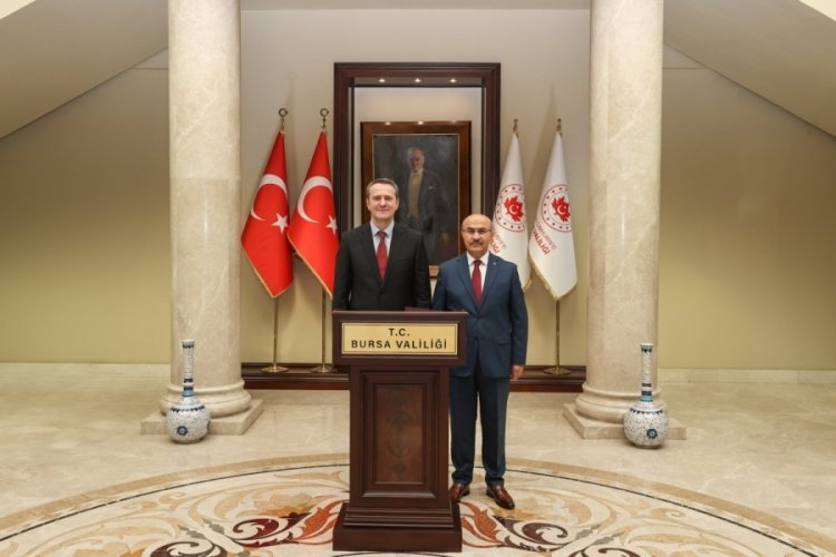 G&uuml;rcistan'dan Bursa Valisi'ne &uuml;st d&uuml;zey ziyaret
