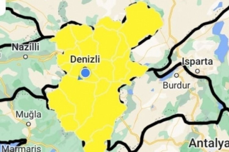 Denizli'de kuvvetli sağanak yağış uyarısı!