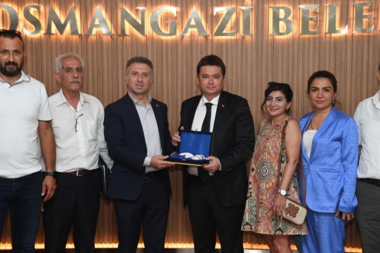 CHP Yıldırım il&ccedil;e y&ouml;netiminden Başkan Aydın'a ziyaret