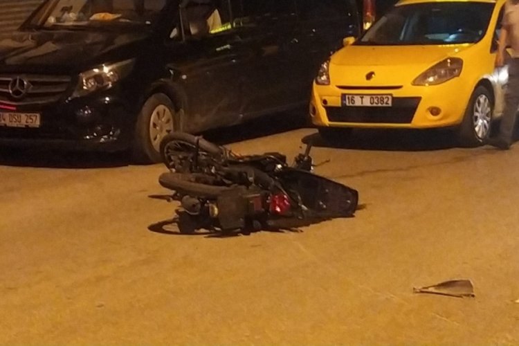 Bursa'da gece yarısı korkutan kaza! 2 yaralı