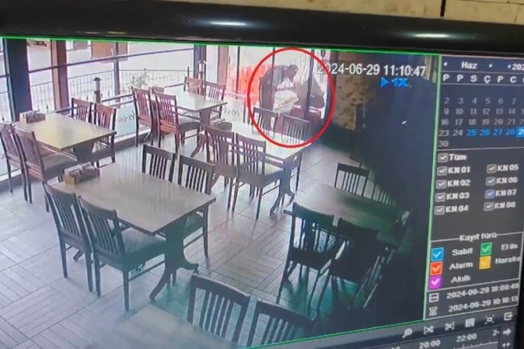 Bursa Cumhuriyet Caddesi'nde g&uuml;peg&uuml;nd&uuml;z meşrubat hırsızlığı!