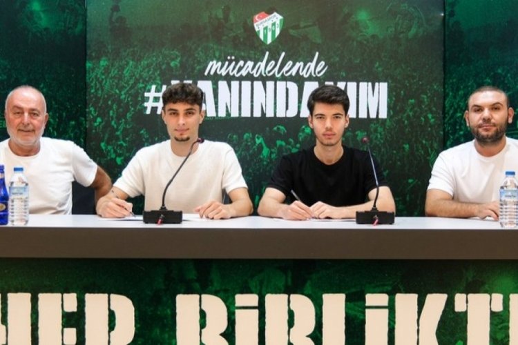 Bursaspor'da 2 gen&ccedil; futbolcu s&ouml;zleşme yeniledi