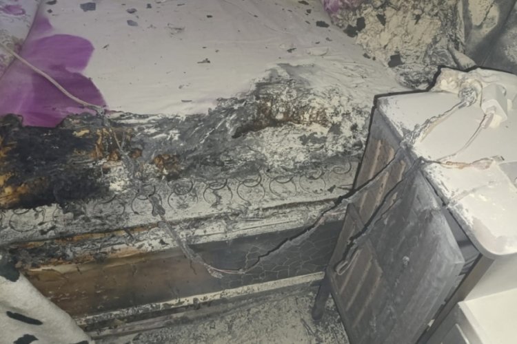 Bolu'de sarj aleti bomba gibi patladı