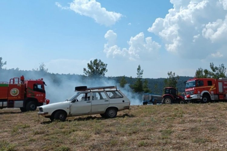 Denizli'de ormanlık alanda &ccedil;ıkan yangın kısa s&uuml;rede s&ouml;nd&uuml;r&uuml;ld&uuml;