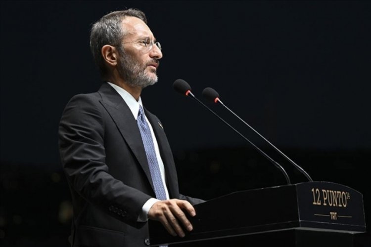 Cumhurbaşkanlığı İletişim Başkanı Altun, "TRT 12 Punto &Ouml;d&uuml;l T&ouml;reni"nde konuştu