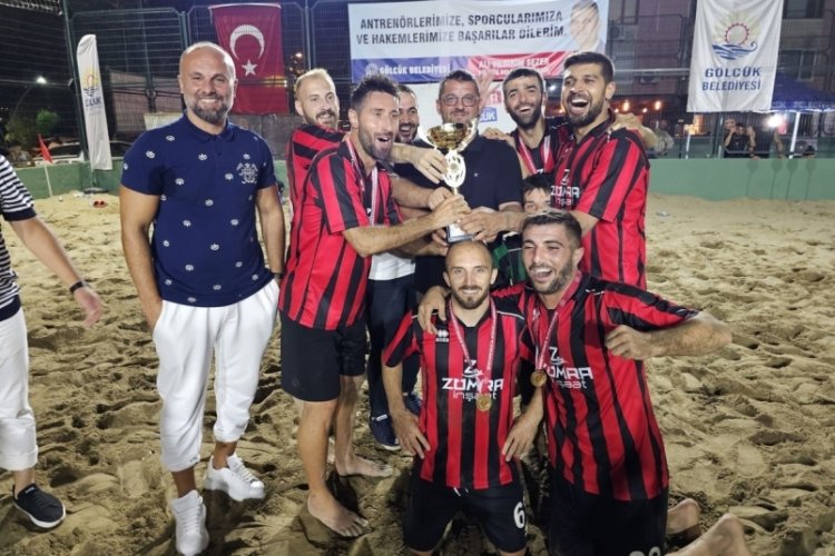 Kum futbol turnuvasında heyecan dolu final