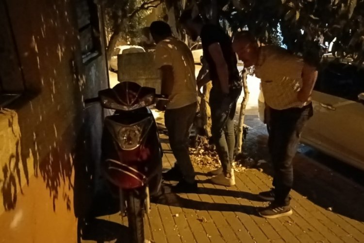 Bursa'da &ccedil;alındıktan sonra &uuml;zerine &ccedil;alıntı plaka takılan motosiklet bulundu