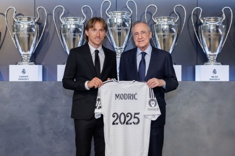 Real Madrid, Luka Modric'in s&ouml;zleşmesini 1 yıl uzattı