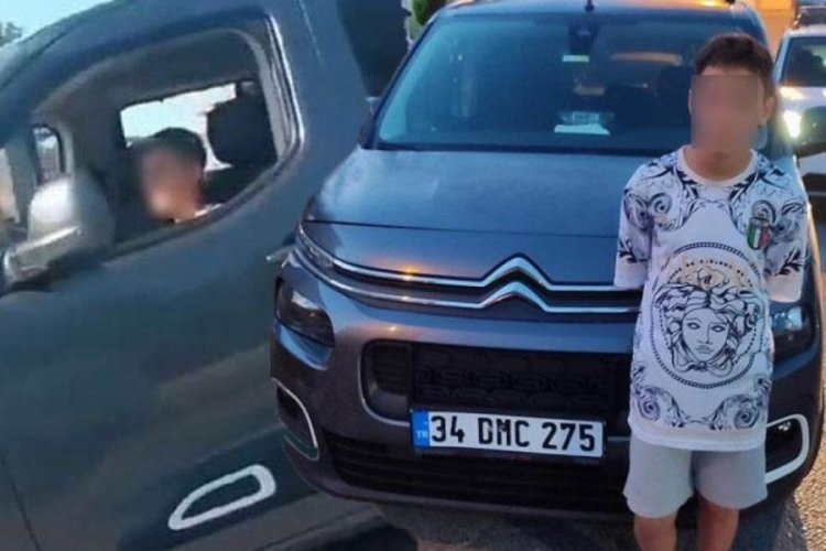 15 yaşındaki &ccedil;ocuk dedesinin aracını ka&ccedil;ırarak trafiğe &ccedil;ıktı!