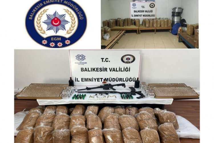 Balıkesir'de ka&ccedil;ak t&uuml;t&uuml;n operasyonu: 6 g&ouml;zaltı