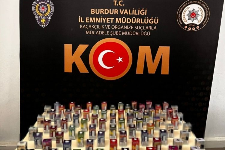 Burdur'da &ccedil;ok sayıda ka&ccedil;ak sigara ele ge&ccedil;irildi