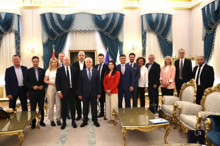 Başkan Bozbey, Almanya'daki kardeş şehir Hessen'den gelen heyeti ağırladı