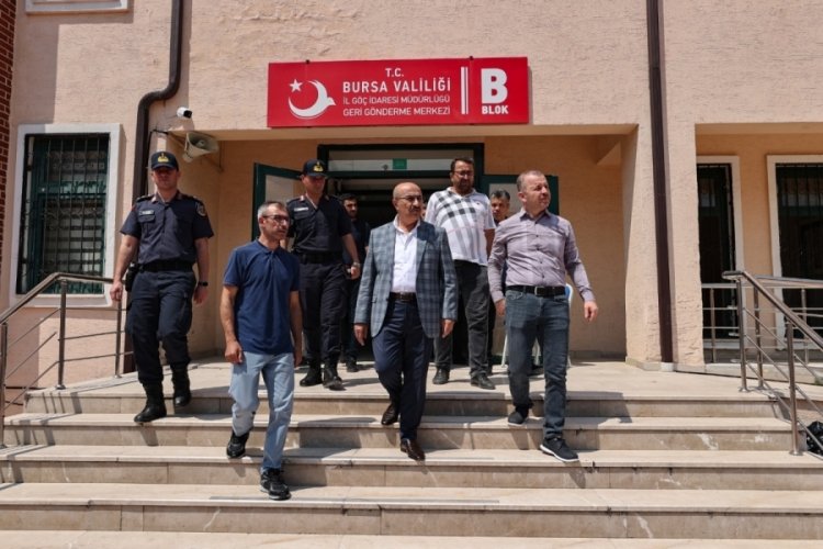 Bursa Valisi'nden İl G&ouml;&ccedil; İdaresi M&uuml;d&uuml;rl&uuml;ğ&uuml; Geri G&ouml;nderme Merkezi'ne denetim