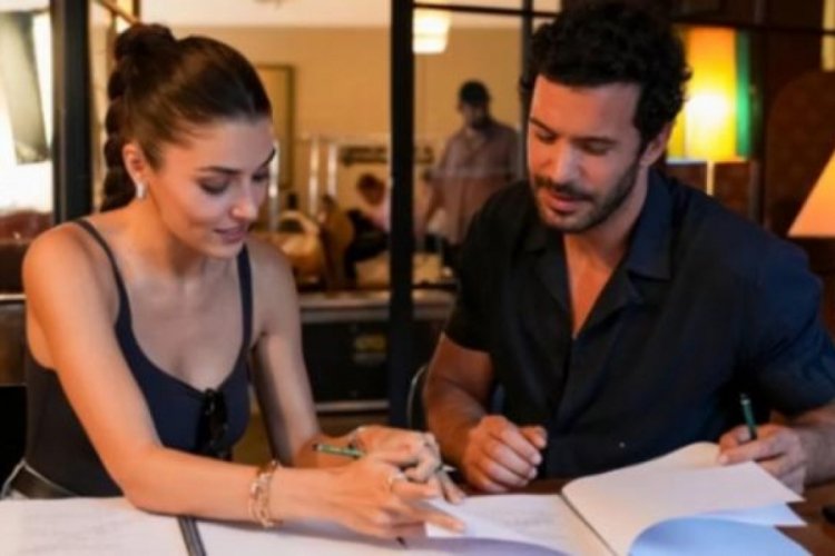 Hande Er&ccedil;el ve Barış Ardu&ccedil; başrolde! G&ouml;r&uuml;nt&uuml;ler ifşa oldu