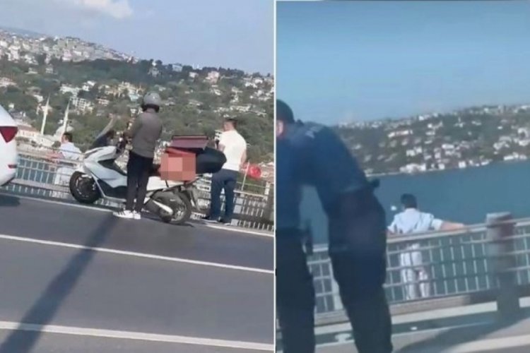 15 Temmuz Şehitler K&ouml;pr&uuml;s&uuml;'nde intihar girişimi