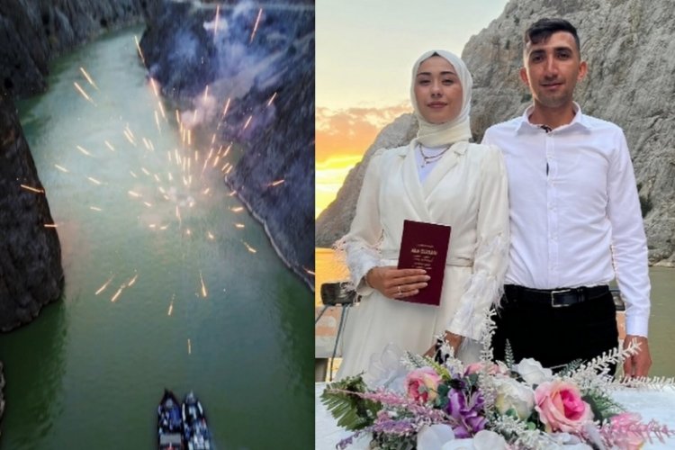 Karanlık Kanyon nikah akdine şahitlik etti