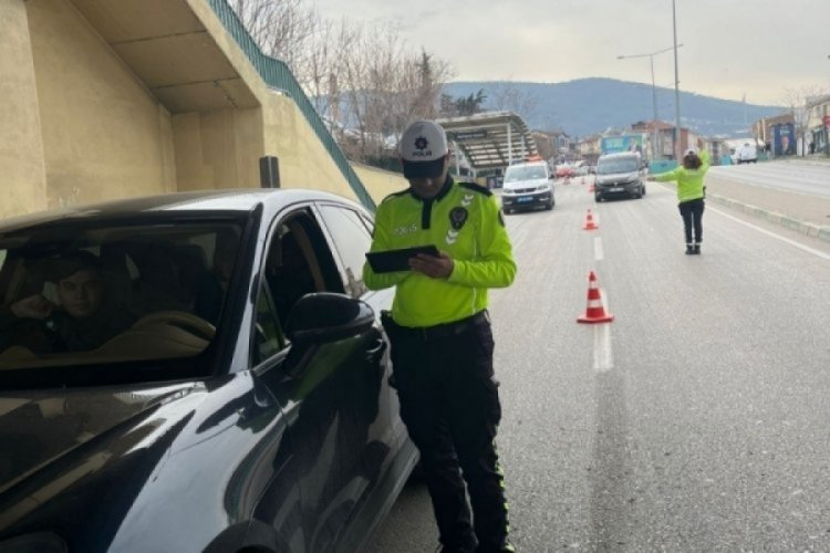 Bursa'da trafik denetimi