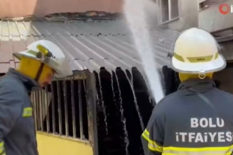Bolu'da oyun oynayan &ccedil;ocuklar yangın &ccedil;ıkarttı