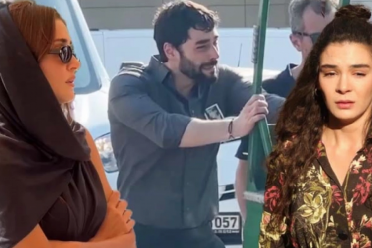 Akın Akın&ouml;z&uuml;'n&uuml;n annesinin cenazesinde g&ouml;zler Ebru Şahin'i aradı!