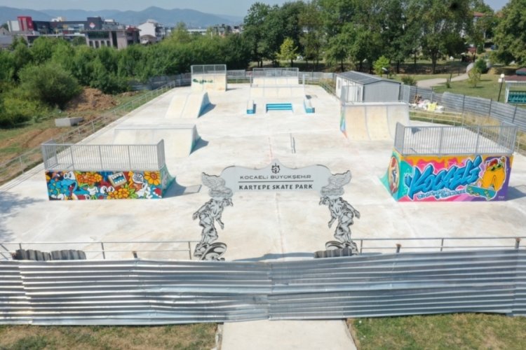 Kocaeli'nde gen&ccedil;lere m&uuml;jde: Skate park inşa edildi!