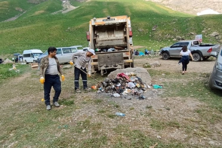 Hakkari'de cennet ve cehennem vadisi titizlikle temizlendi