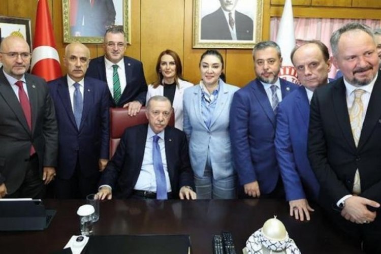 Erdoğan, TBMM Tarım, Orman ve K&ouml;yişleri Komisyonu &uuml;yeleriyle bir araya geldi