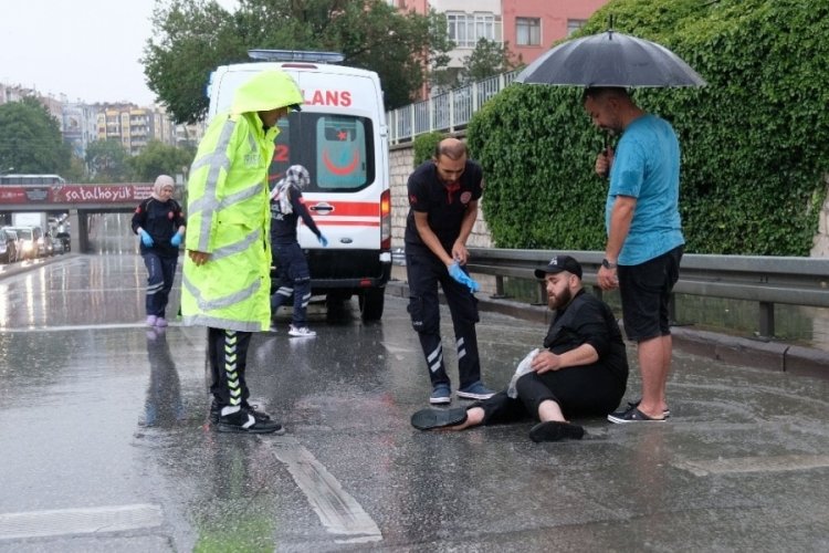Konya'da sağanak kazaya neden oldu