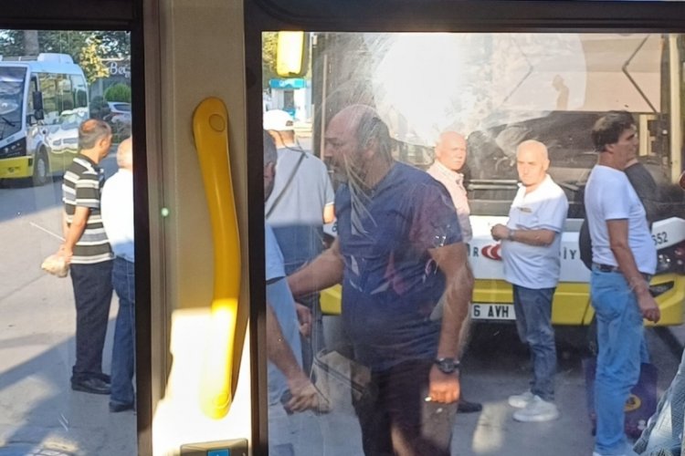 Bursa Gemlik'te şoförün isyanı