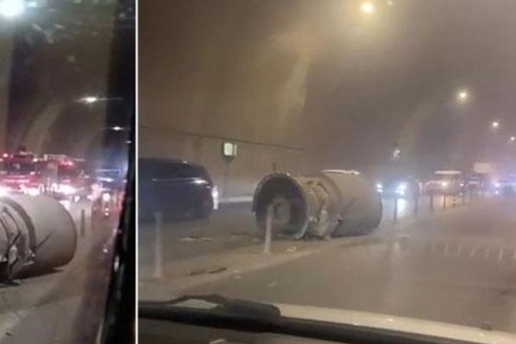 İstanbul Pendik'te havalandırma borusu yola d&uuml;şt&uuml;